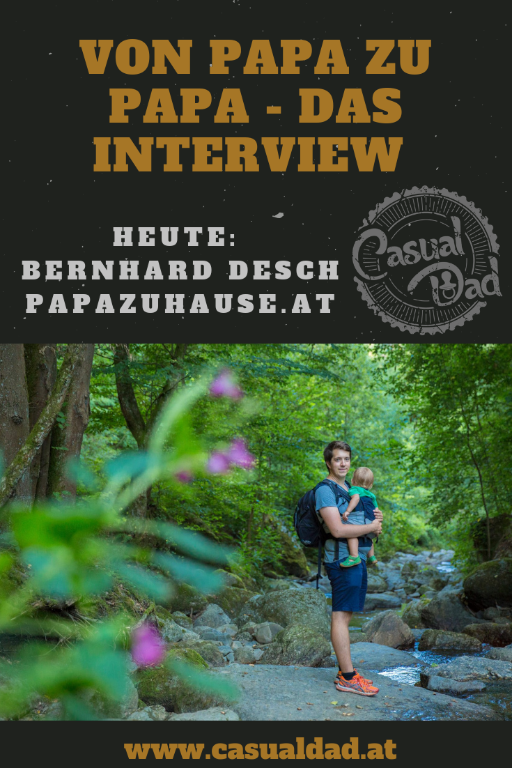 Papablogger Bernhard von papazuhause.at ist heute mein Interviewpartner.